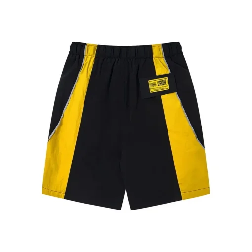 Corteiz Spring Windbreaker Short Black Yellow
