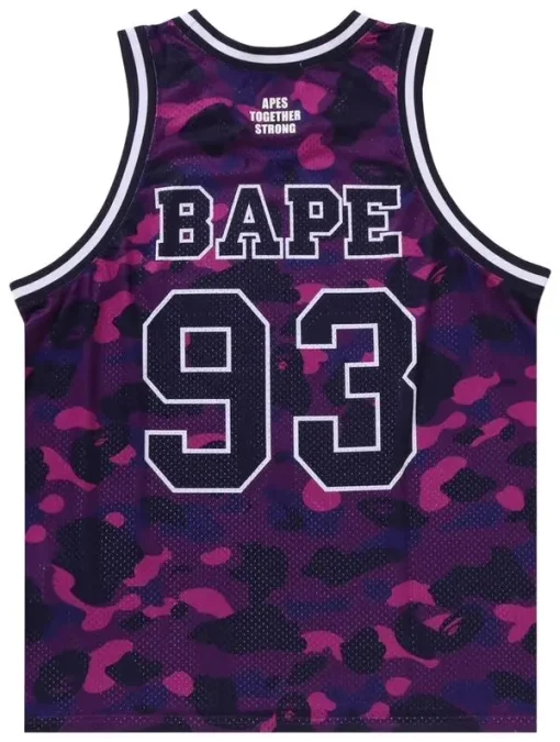 BAPE Color Camo Basketball Tank Top ‘Purple’