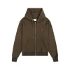 Ami Paris Hoodie Khaki