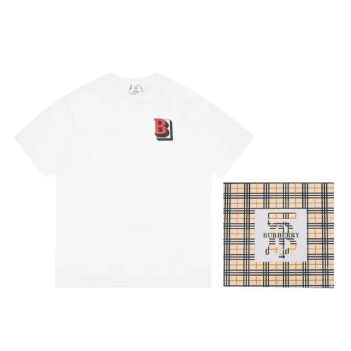 Burberry Tucson B Motif T-shirts White & Black