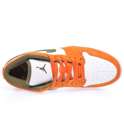 Nike Air Jordan 1 Low Suede”Orange Olive”