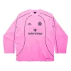 Balenciaga Miami Soccer T-Shirt Oversized in Pink