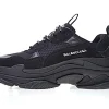 BALENCIAGA Triple S Black – Iconic All Black Oversized Luxury Sneakers