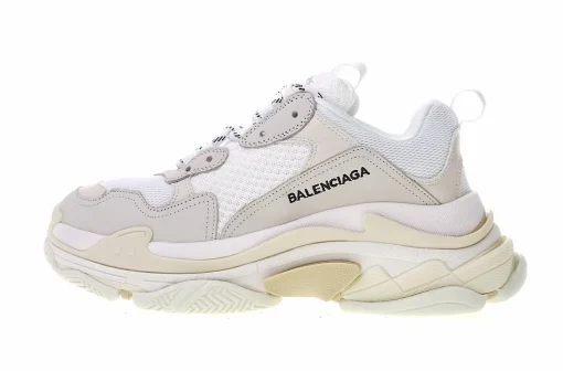 Balenciaga Triple S Cream – Iconic Oversized Multi-Material Sneakers