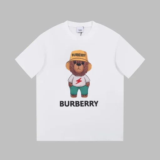Burberry Thomas Bear Print Cotton T-shirt White