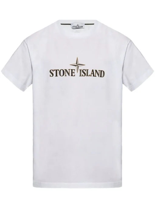 Stone Island Compass-print cotton T-shirt