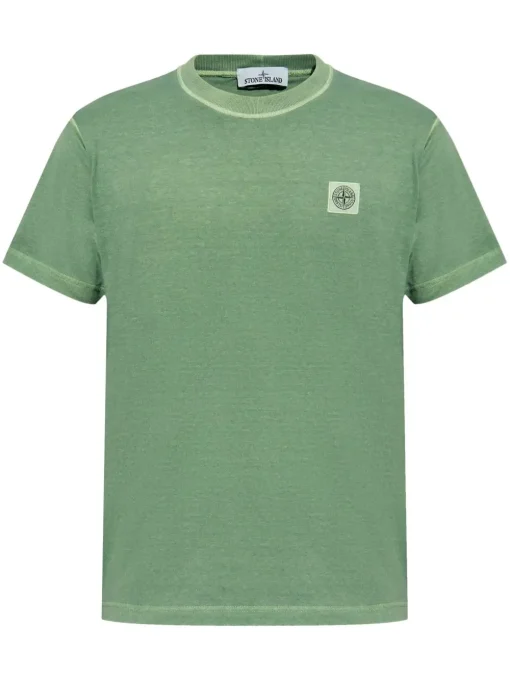 Stone Island T-shirt with logo appliqué