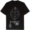 Balenciaga Metal BB cotton T-shirt black/grey