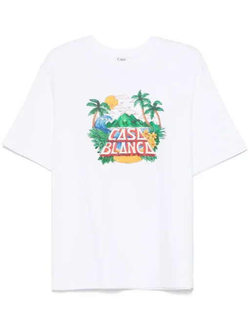 Casablanca Casa Beach Wave T-shirt White