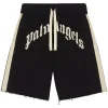 Palm Angels logo track shorts black