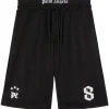 Palm Angels mesh palm shorts black