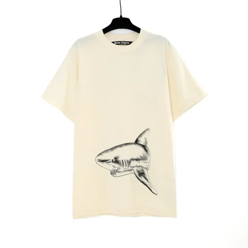 Palm Angels Shark T-shirt Black/White