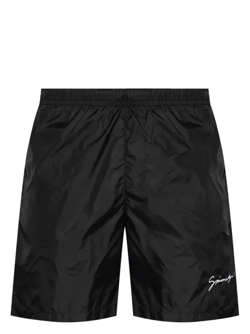 Givenchy Swim shorts with logo embroidery black