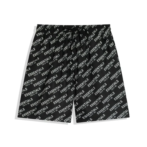 Fear of God Essentials all-over Print Shorts Black