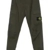 Stone Island Compass-badge trousers olive green