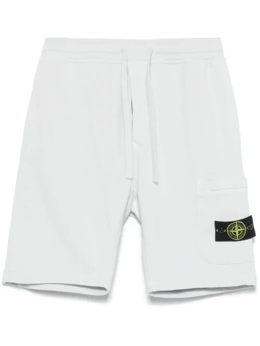 Stone Island Compass-badge shorts sky blue