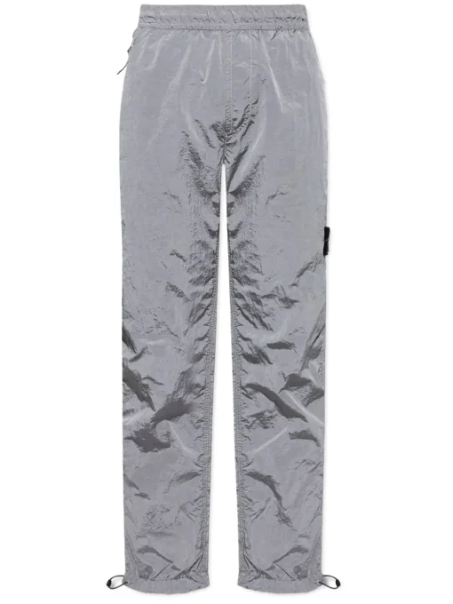Stone Island compass-badge trousers grey