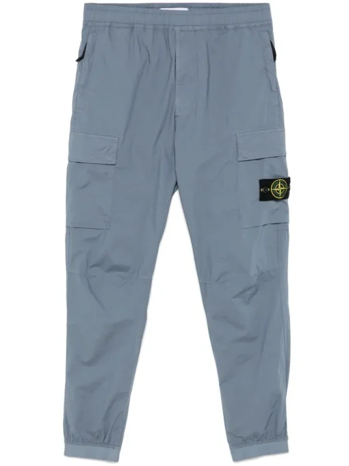 Stone Island Compass-badge trousers blue-grey