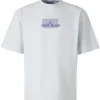 Stone Island printed cotton T-shirt white