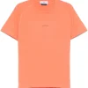 Stone Island organic-cotton jersey T-shirt light orange