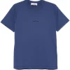 Stone Island logo-print T-shirt periwinkle blue