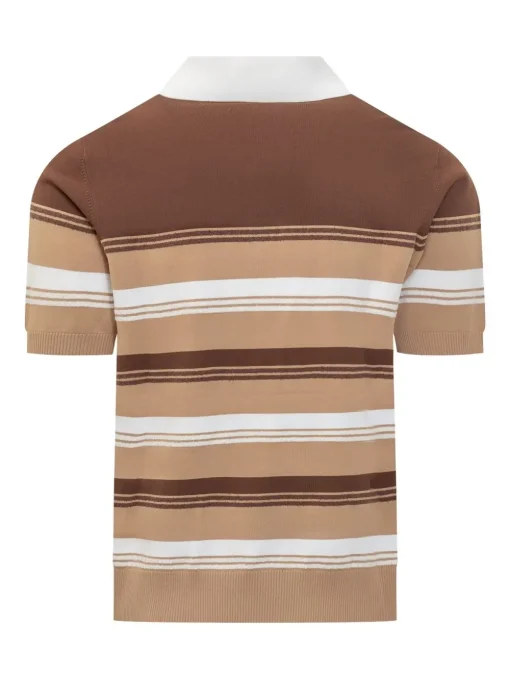 Casablanca Striped Chicano Polo Shirt
