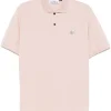 Stone Island piqué cotton polo shirt Antique Rose
