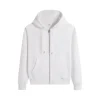 Ami Paris Ami De Coeur Zip-Up Hoodie White
