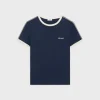 celine regular t-shirt in cotton jersey deep navy