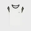Celine triomphe regular t-shirt in cotton jersey white