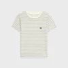 Celine TRIOMPHE REGULAR T-SHIRT IN STRIPED JERSEY