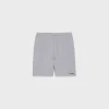 celine shorts in cotton fleece grey
