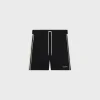 celine tracksuit shorts in double face jersey black