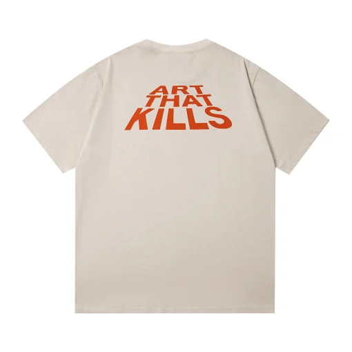 GALLERY DEPT. Lone Wolf Printed T Shirt Light Archival Off White