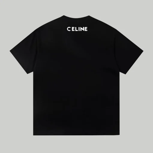 Celine Loose T-Shirt Cotton Jersey Black
