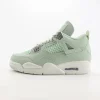 Air Jordan 4 Retro Seafoam Sail Sneaker Lime Green