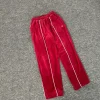 Corteiz CRTZ VVS Uptown Velour Track Pant Red