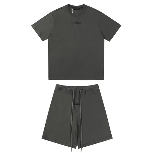 Essentials Short Set Dark Grey