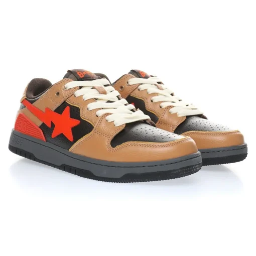 NIke Bape Sk8 Sta Red Brown
