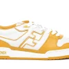 Fendi Match Panelled Low-Top Sneaker White/orange