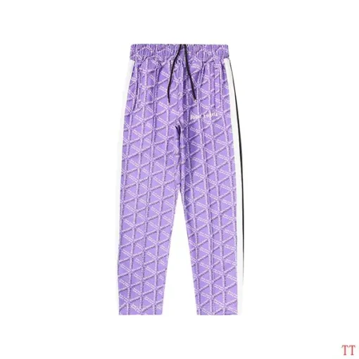 Palm Angels Pants Purple Yellow