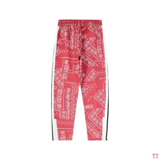Palm Angels Bandana Track Pants Black Red
