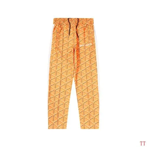 Palm Angels Pants Purple Yellow