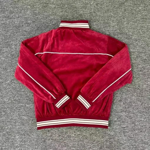 Corteiz CRTZ VVS Uptown Velour Track Jacket Red