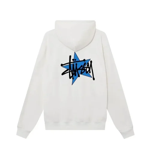 Stussy Star Pigment Dyed Cotton Hoodie Natural