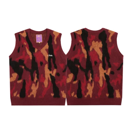 Corteiz Mohair Knit Vest Multicolor