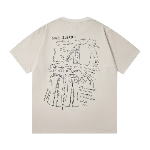 GALLERY DEPT. Dept De La Galerie Printed Classic T Shirt Off White