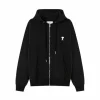 Ami Paris De Coeur Hoodie Black
