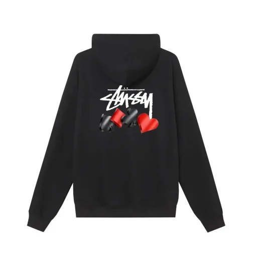 Stussy Basic Cotton Hoodie Knight Black