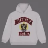 Balenciaga Red Black Logo Hoodie White